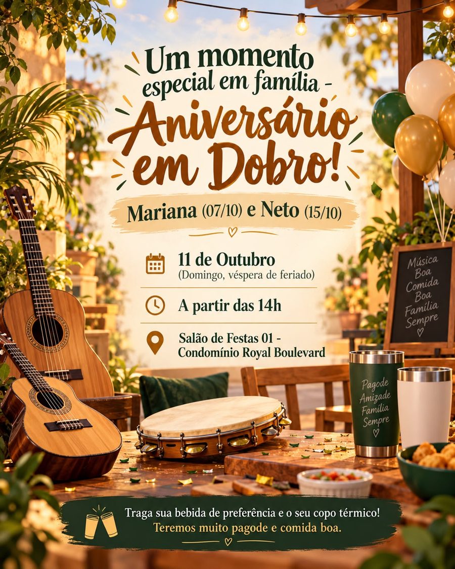 Aniversário em Dobro! Mariana e Neto